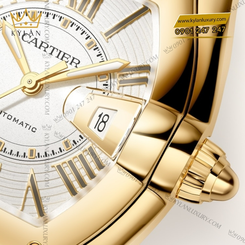Kỳ Lân Luxury cartier roadster wgrd0012 vang vang 5 Đồng hồ Cartier Roadster vàng vàng WGRD0012
