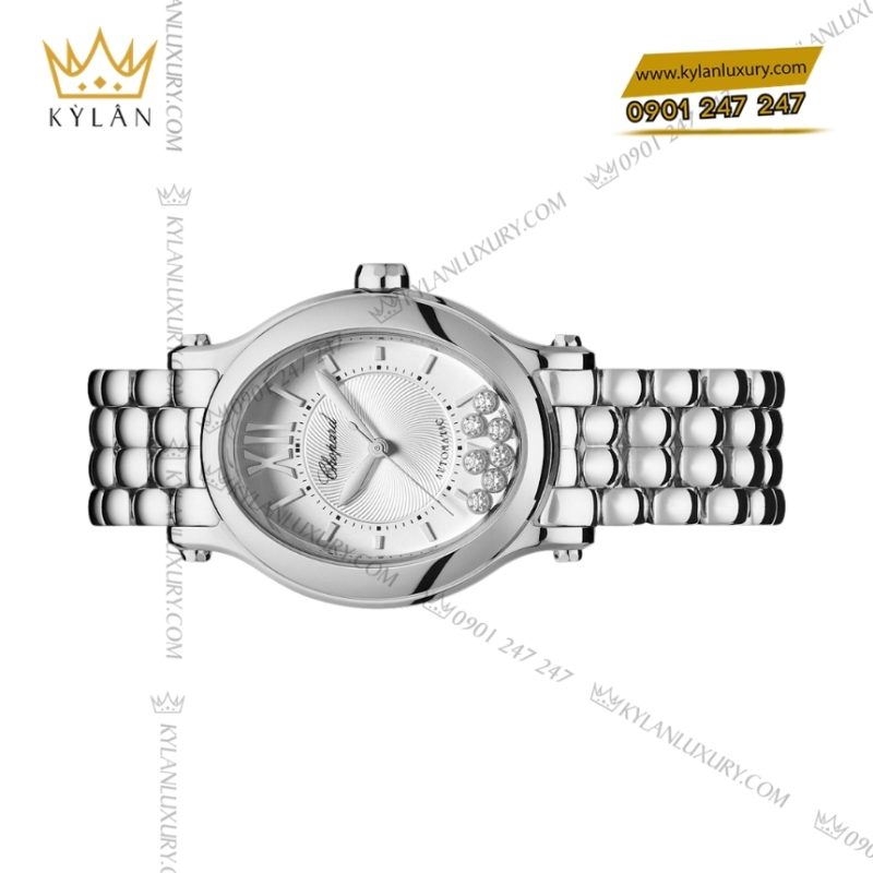 Đồng hồ Chopard Happy Sport thép mặt số bạc 278602-3002