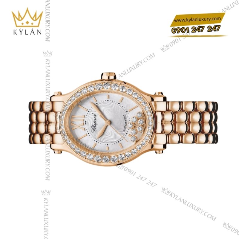 Đồng hồ Chopard Happy Sport vàng hồng vành kim 275362-5005