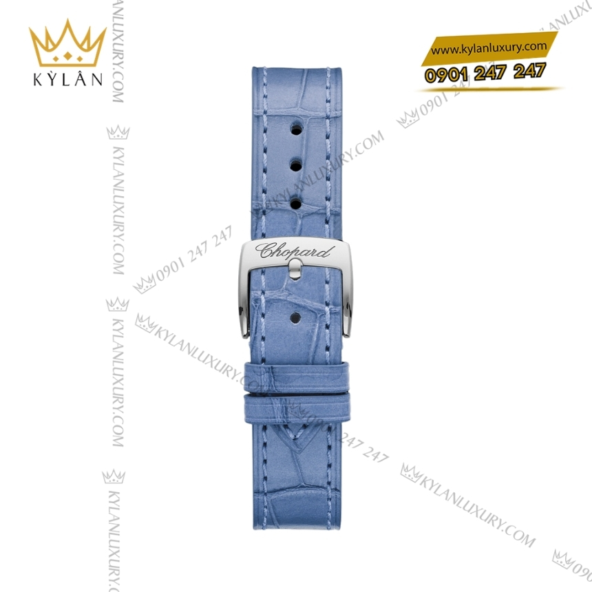 Kỳ Lân Luxury chopard happy sport 278573 3010 xa cu xanh duong 3 Đồng hồ Chopard Happy Sport mặt xà cừ xanh 278573-3010
