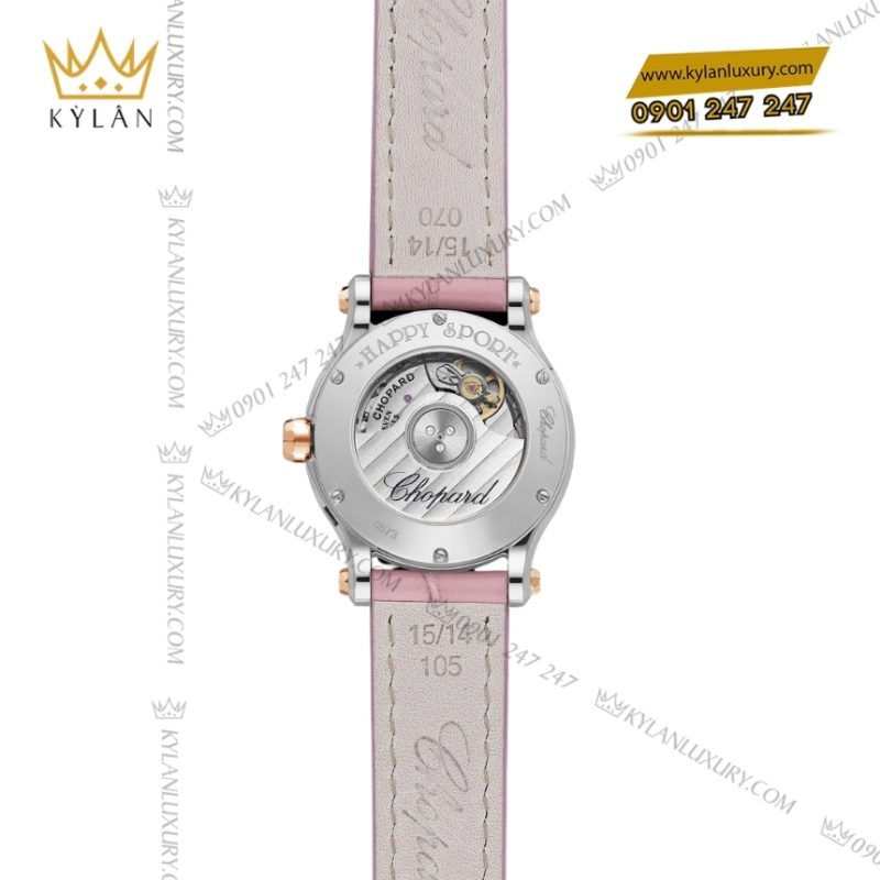 Đồng hồ Chopard Happy Sport xà cừ hồng 278573-6011