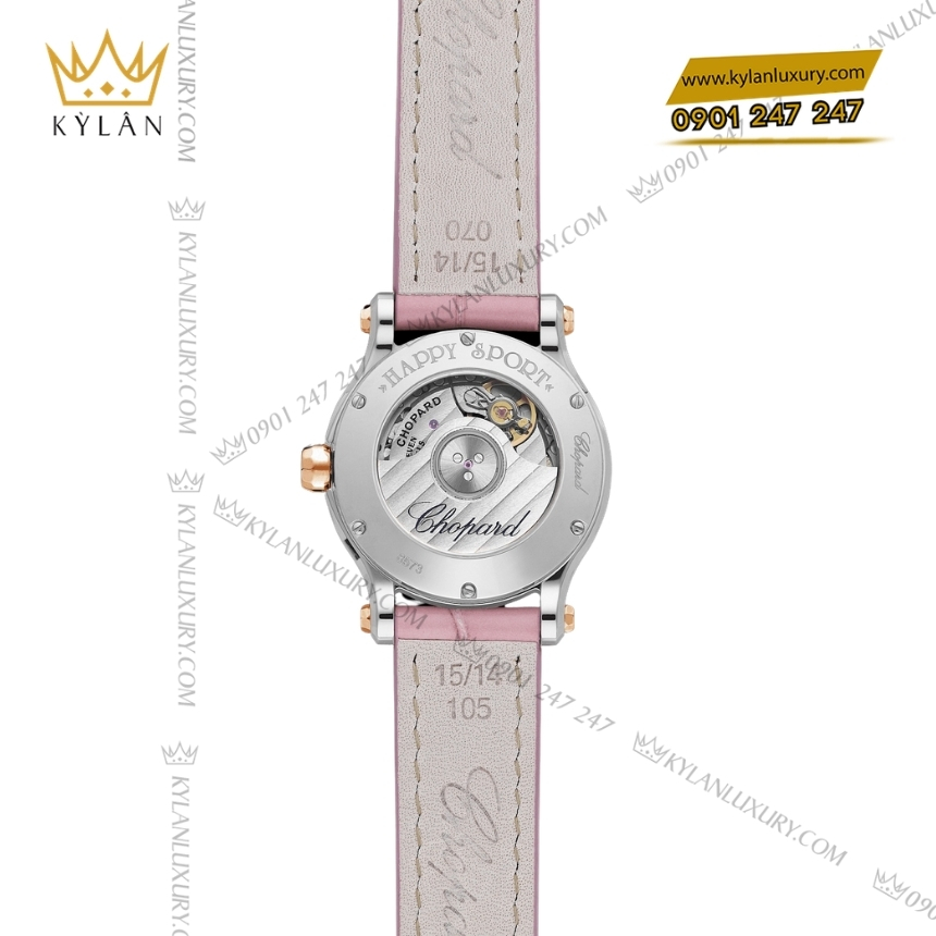 Kỳ Lân Luxury chopard happy sport 278573 6011 xa cu hong 6 Đồng hồ Chopard Happy Sport xà cừ hồng 278573-6011