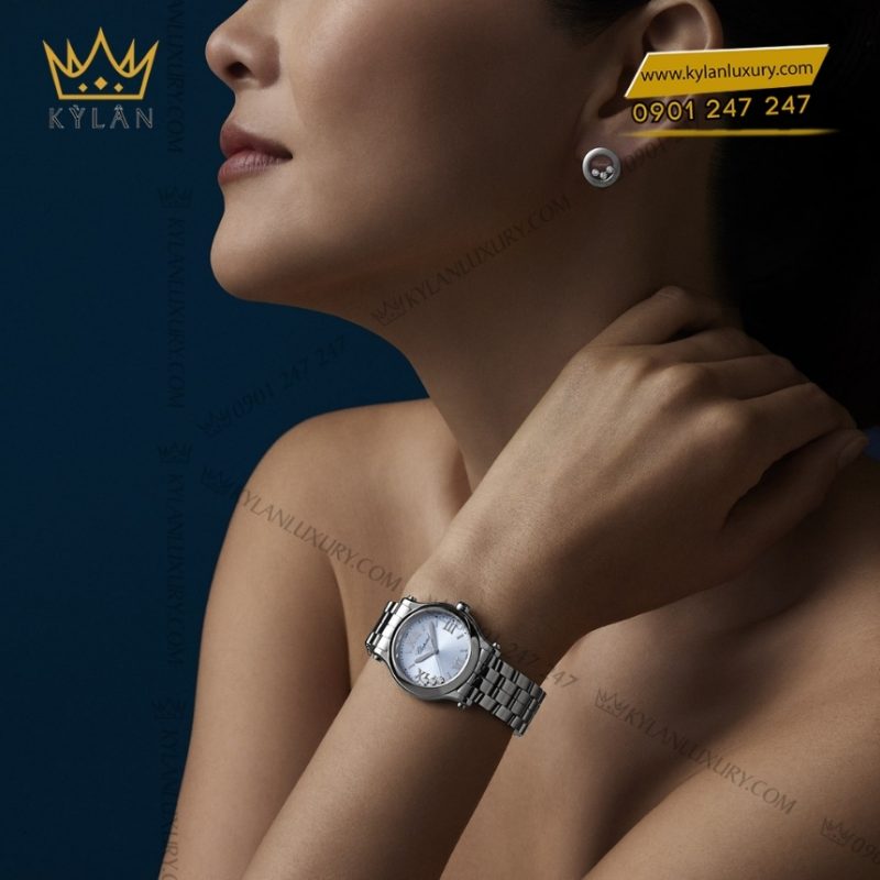 Đồng hồ Chopard Happy Sport mặt xanh dương 278590-3010
