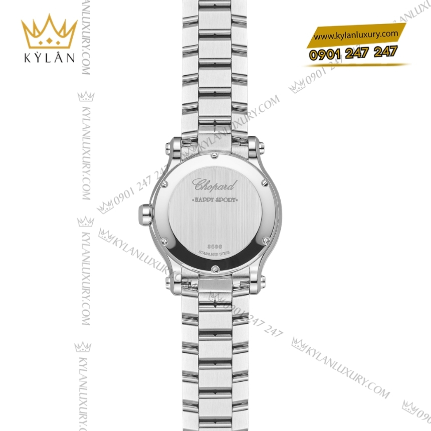 Kỳ Lân Luxury chopard happy sport 278590 3010 mat xanh duong 3 Đồng hồ Chopard Happy Sport mặt xanh dương 278590-3010