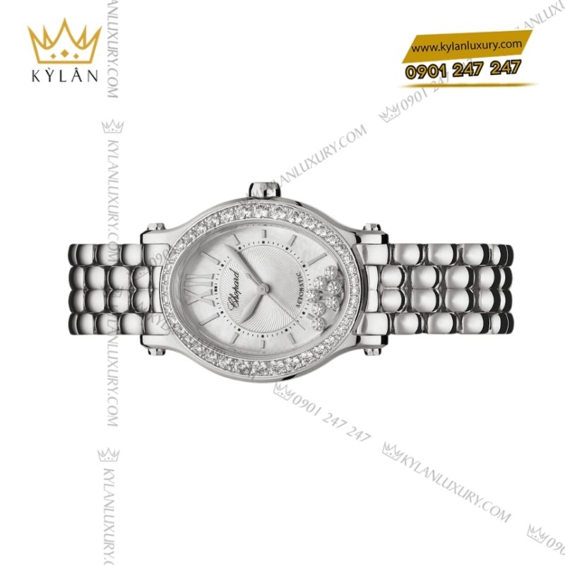 Đồng hồ Chopard Happy Sport thép vành kim 278602-3004