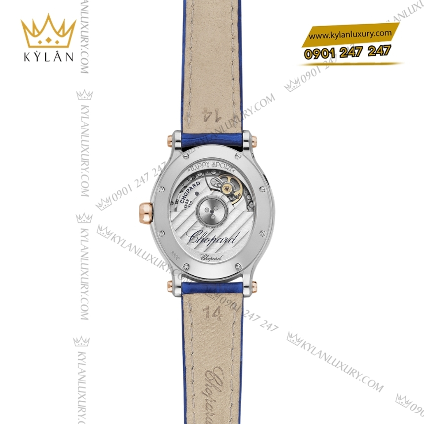 Kỳ Lân Luxury chopard happy sport 278602 6001 mat so bac 7 Đồng hồ Chopard Happy Sport mặt số bạc 278602-6001