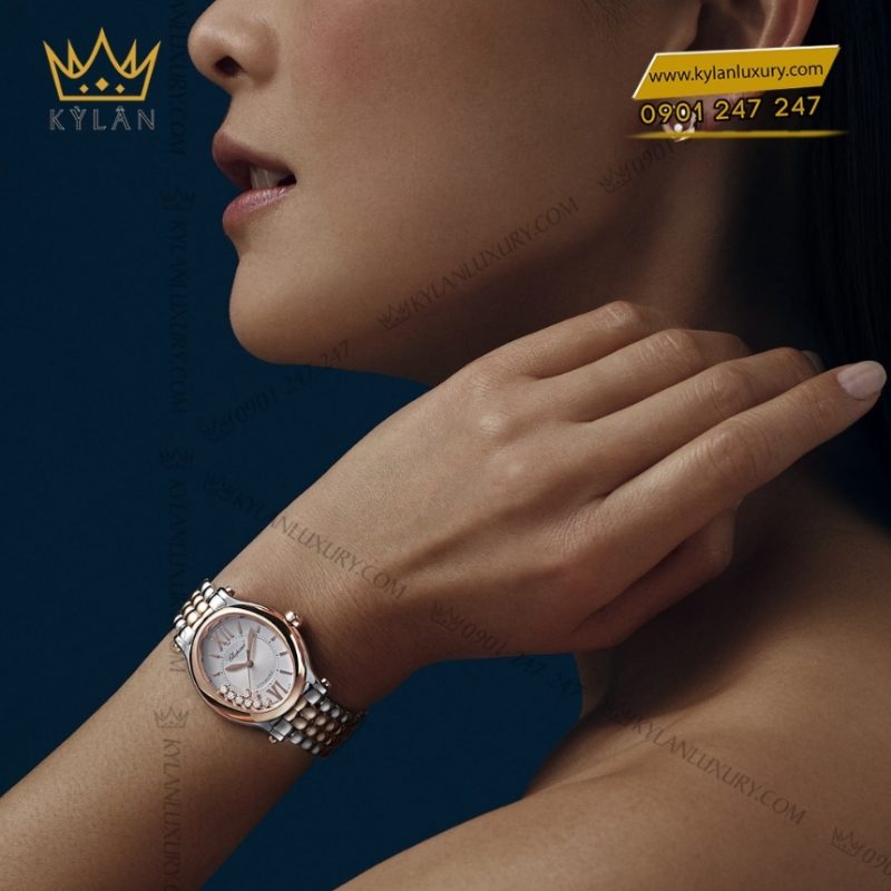 Đồng hồ Chopard Happy Sport demi vàng hồng 278602-6002