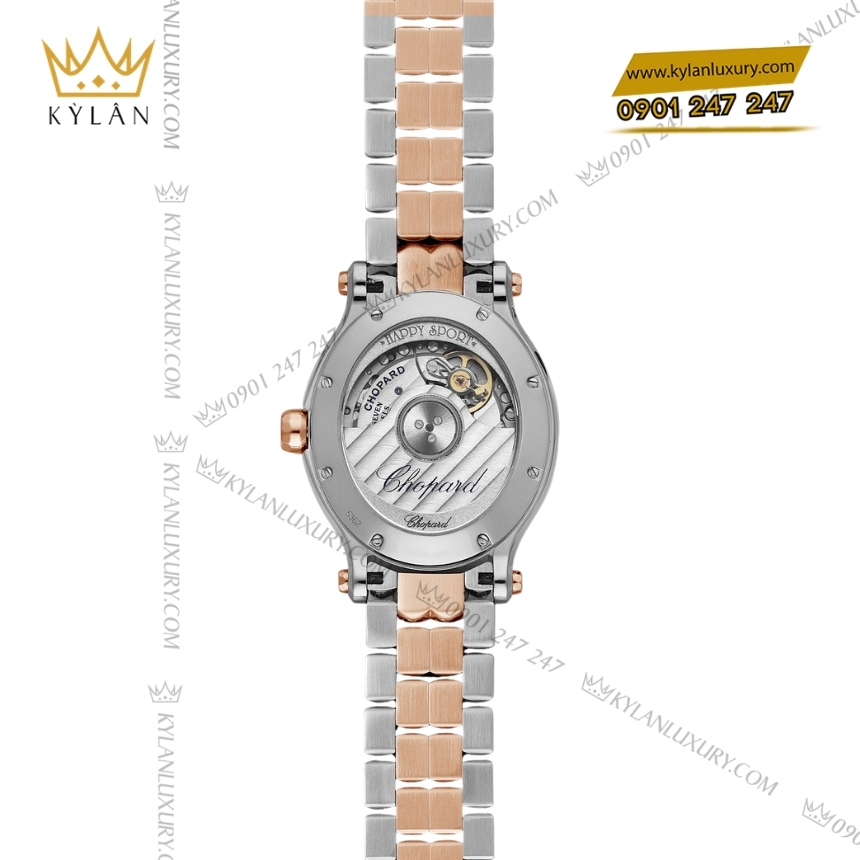 Kỳ Lân Luxury chopard happy sport 278602 6002 demi vang hong 8 Đồng hồ Chopard Happy Sport demi vàng hồng 278602-6002