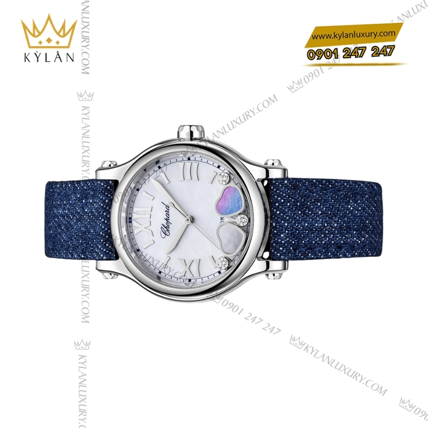Kỳ Lân Luxury chopard happy sport 278608 3012 5 Đồng hồ Chopard Happy Sport mặt xà cừ trái tim 278608-3012