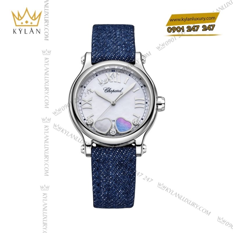 Đồng hồ Chopard Happy Sport mặt xà cừ trái tim 278608-3012