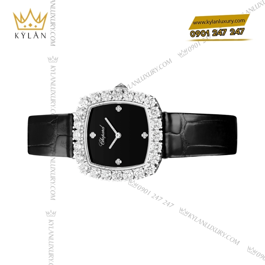 Kỳ Lân Luxury chopard lheure du diamant 13a386 1109 onyx diamond 5 Đồng hồ Chopard L’Heure du Diamant onyx đen 13A386-1109