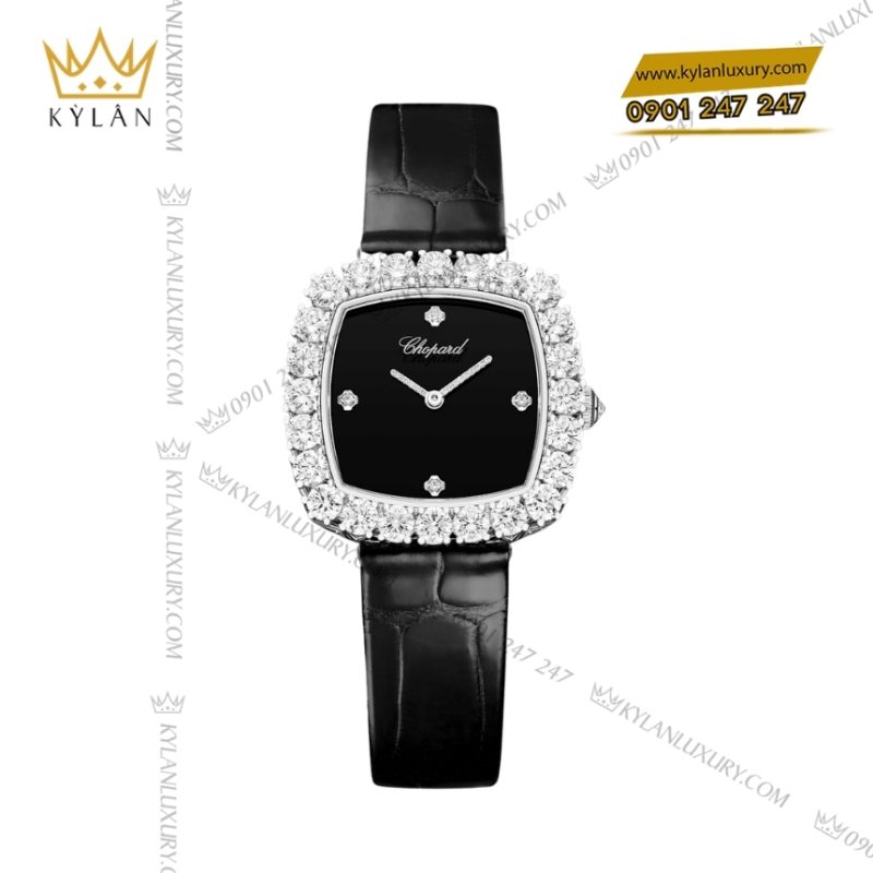 Đồng hồ Chopard L’Heure du Diamant onyx đen 13A386-1109
