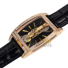 Đồng hồ Corum Golden Bridge vàng hồng custom vành kim vuông