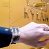 Đồng hồ Corum Golden Bridge vàng hồng custom vành kim vuông