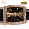 Đồng hồ Corum Golden Bridge vàng hồng custom vành kim vuông
