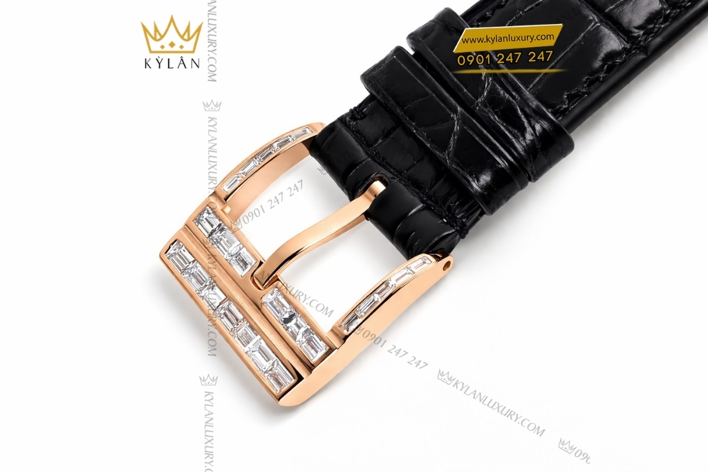 Kỳ Lân Luxury corum vang hong custom vanh kim vuong 6 Đồng hồ Corum Golden Bridge vàng hồng custom vành kim vuông