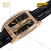 Đồng hồ Corum Golden Bridge vàng hồng custom vành kim vuông