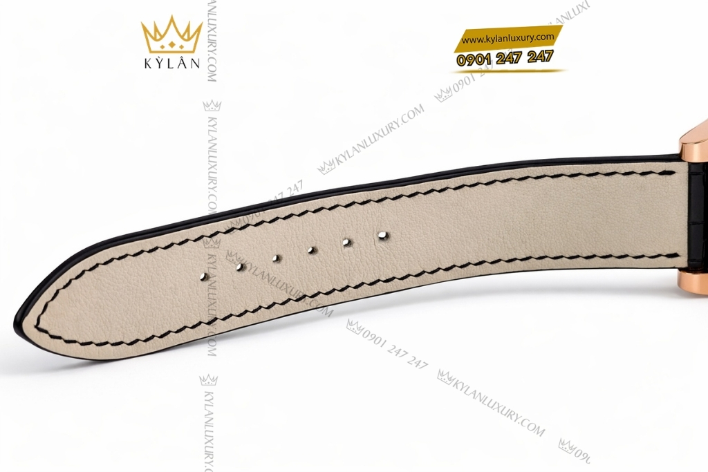 Kỳ Lân Luxury corum vang hong custom vanh kim vuong 8 Đồng hồ Corum Golden Bridge vàng hồng custom vành kim vuông