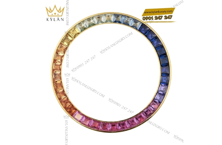 Vành rainbow nổi bật, phối màu đá quý mang tính nghệ thuật.