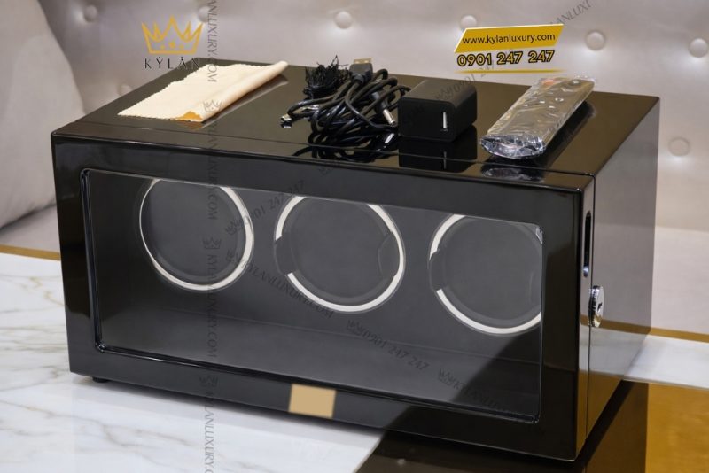 Hộp xoay đồng hồ 3 ngăn cao cấp