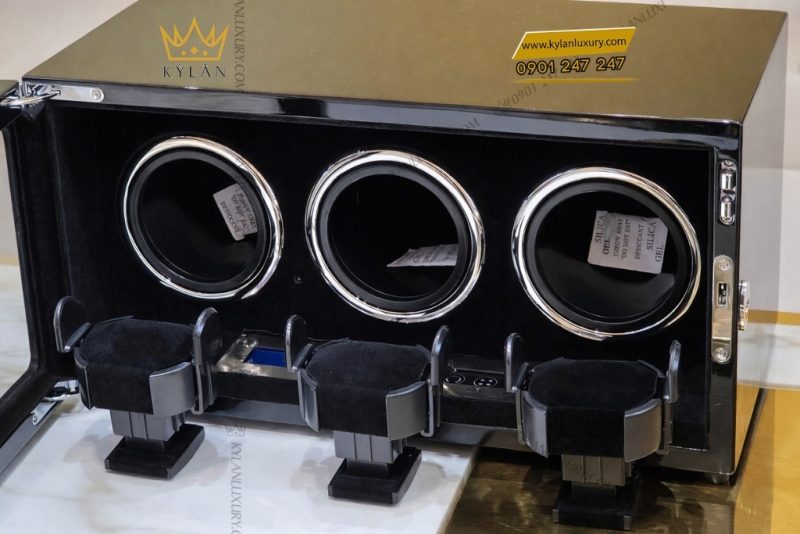 Hộp xoay đồng hồ 3 ngăn cao cấp