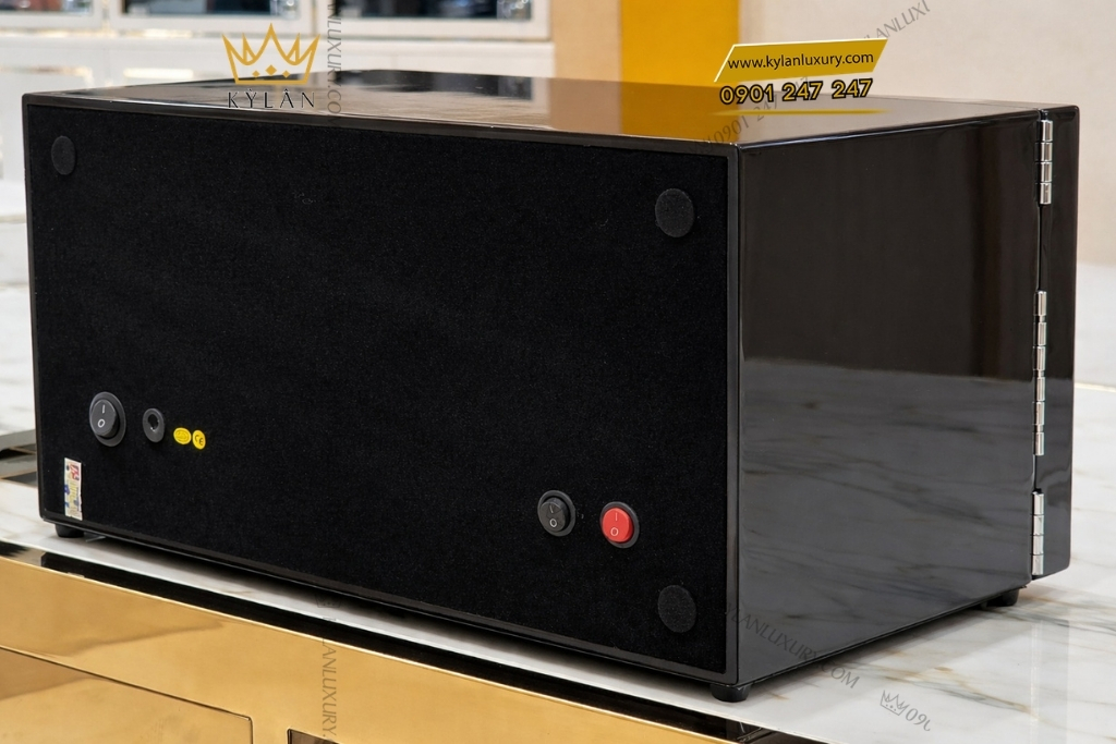 Kỳ Lân Luxury hop xoay dong ho 3 ngan nam ngang 6 Hộp xoay đồng hồ 3 ngăn cao cấp