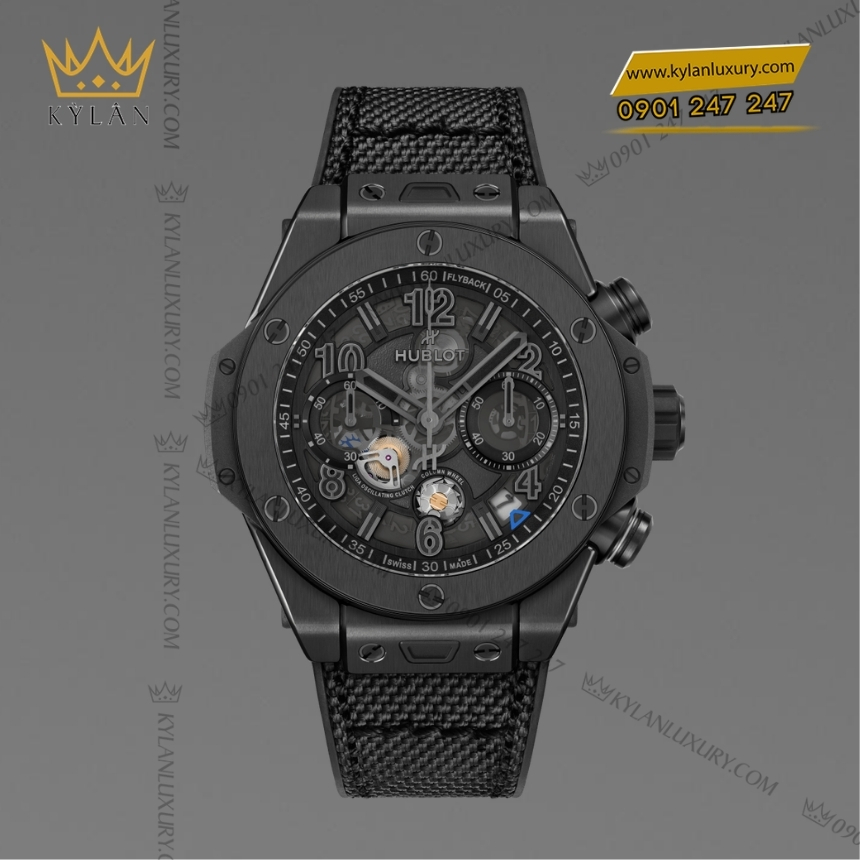 Kỳ Lân Luxury hublot big bang reloaded all black 44mm 4 Đồng hồ Hublot Big Bang Reloaded All Black 44mm