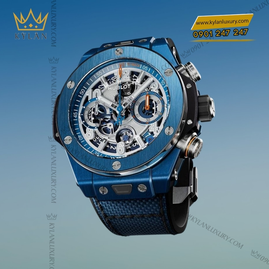 Kỳ Lân Luxury hublot big bang reloaded blue ceramic 44mm 2 Đồng hồ Hublot Big Bang Reloaded Blue Ceramic 44mm