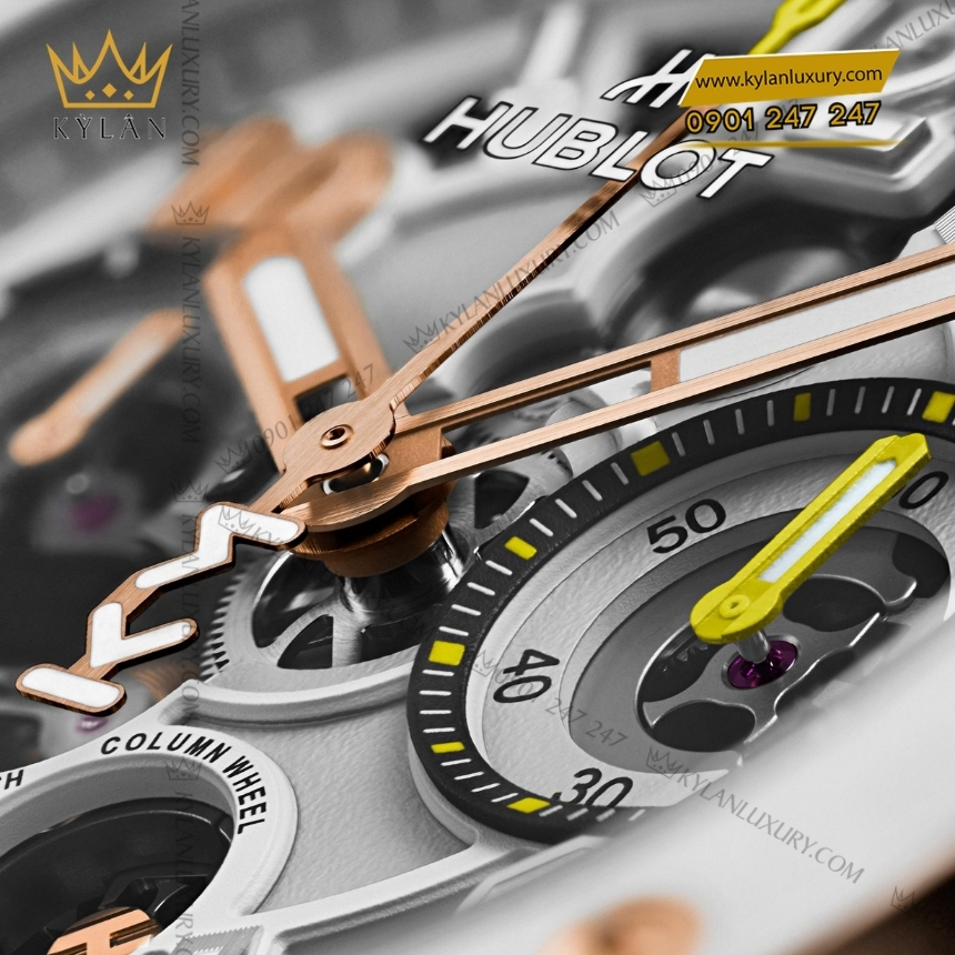 Kỳ Lân Luxury hublot big bang reloaded kylian mbappe white ceramic 44mm 6 Đồng hồ Hublot Big Bang Reloaded Kylian Mbappé White Ceramic 44mm