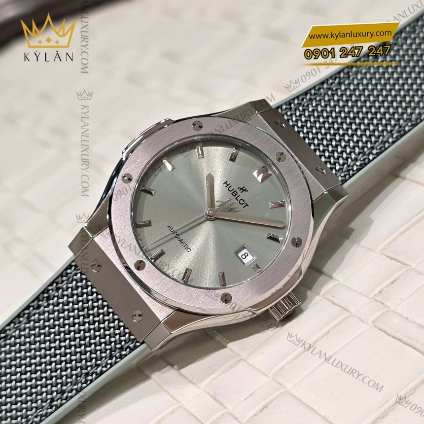 Kỳ Lân Luxury hublot classic fusion titanium sage green 42mm 6 Đồng hồ Hublot Classic Fusion Titanium Sage Green 42mm