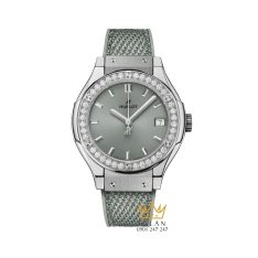 Đồng hồ Hublot Classic Fusion Titanium Sage Green Diamonds 33mm