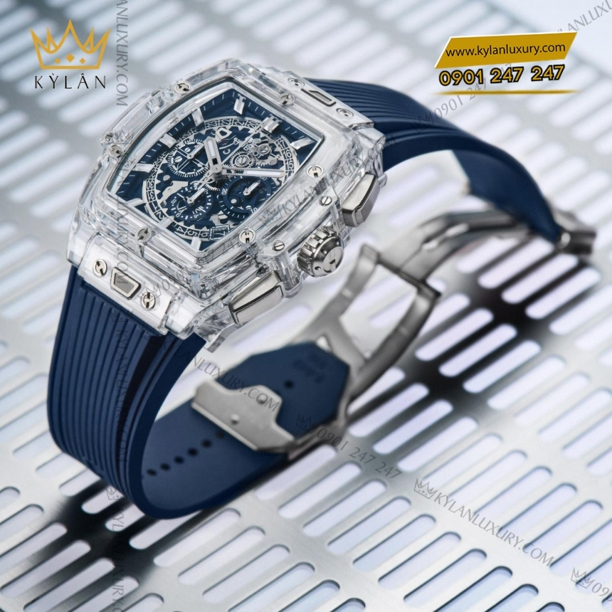 Kỳ Lân Luxury hublot spirit of big bang sapphire blue 42mm 2 Đồng hồ Hublot Spirit of Big Bang Sapphire Blue 42mm