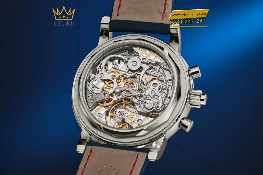 Kỳ Lân Luxury patek philippe 5204g 010 grand complications 2 Đồng hồ Patek Philippe Grand Complications mặt số xanh navy 5204G-010