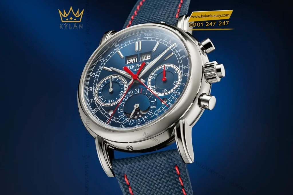 Kỳ Lân Luxury patek philippe 5204g 010 grand complications 3 Đồng hồ Patek Philippe Grand Complications mặt số xanh navy 5204G-010