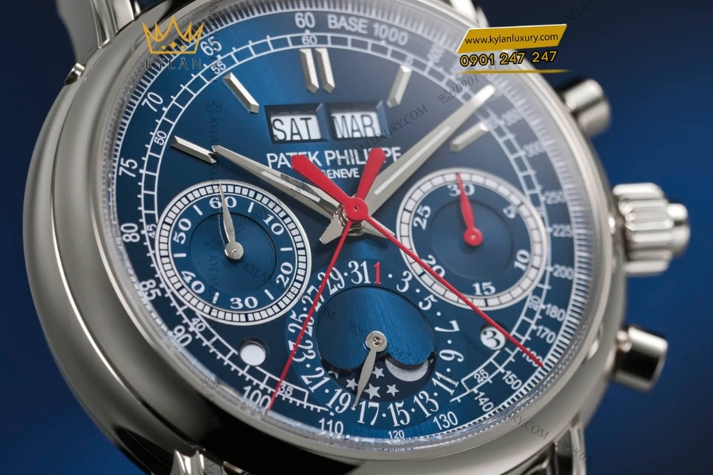 Kỳ Lân Luxury patek philippe 5204g 010 grand complications 7 Đồng hồ Patek Philippe Grand Complications mặt số xanh navy 5204G-010