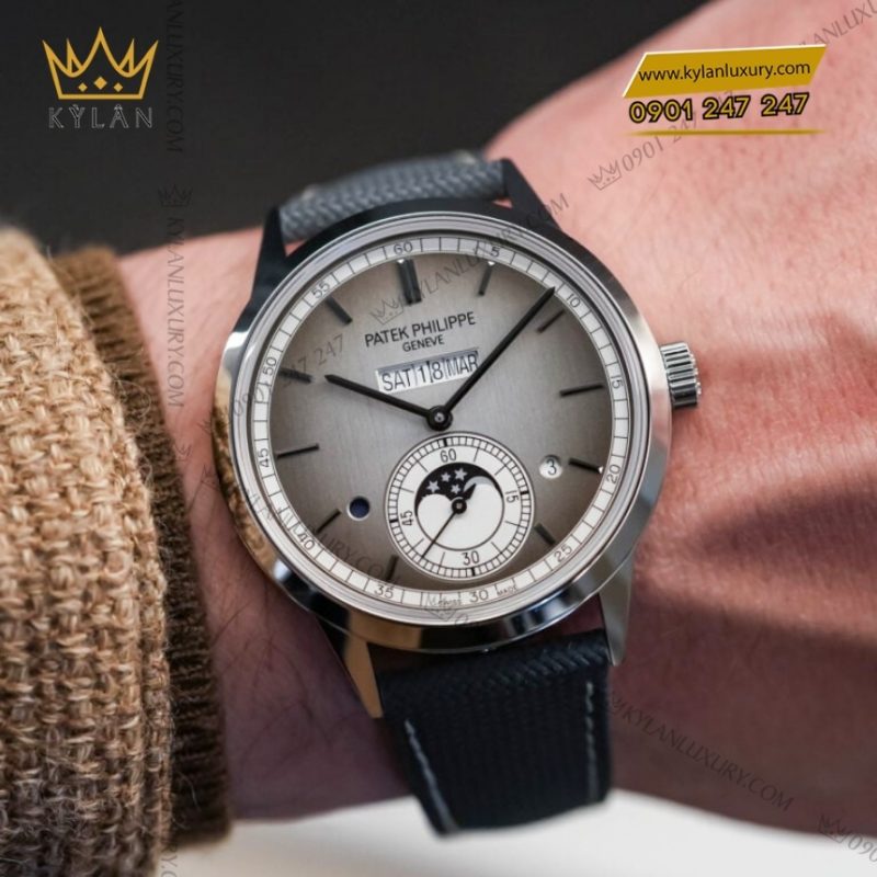 Đồng hồ Patek Philippe Grand Complications mặt bạc satin 5236P-011