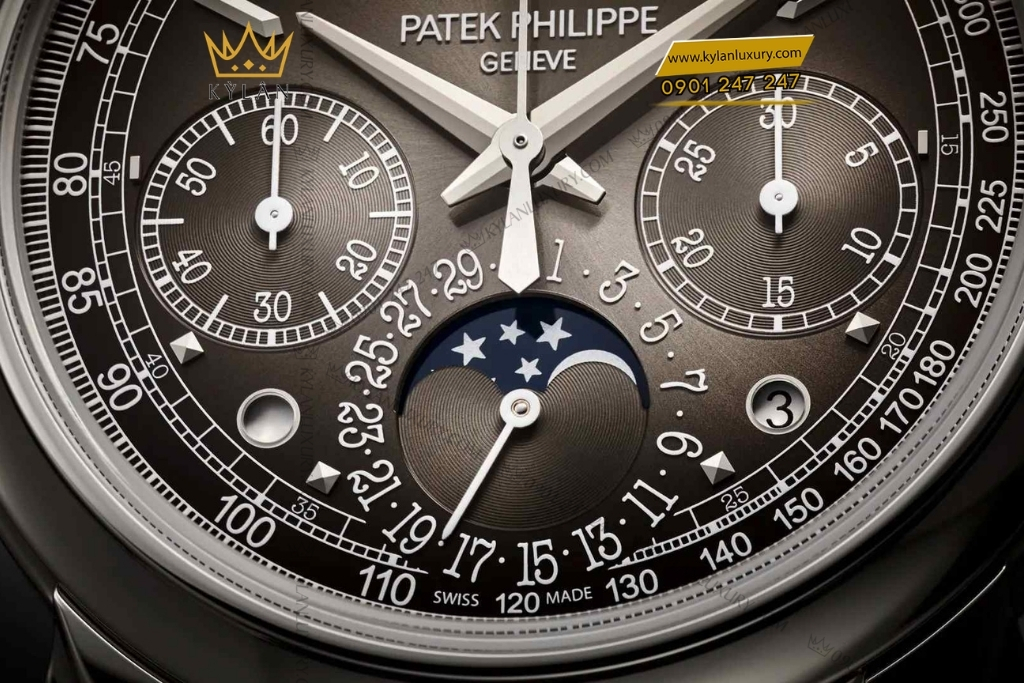Kỳ Lân Luxury patek philippe 5270p 015 grand complications 5 Đồng hồ Patek Philippe Grand Complications mặt số xám than 5270P-015