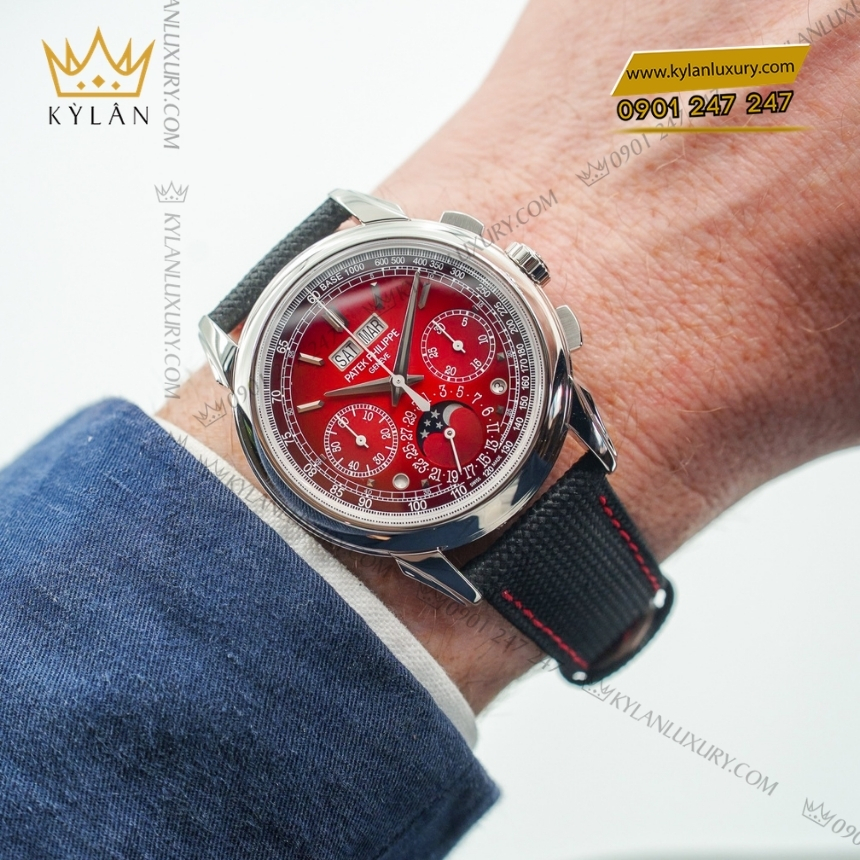 Kỳ Lân Luxury patek philippe 5270p 017 grand complications 10 Đồng hồ Patek Philippe Grand Complications mặt số đỏ 5270P-017