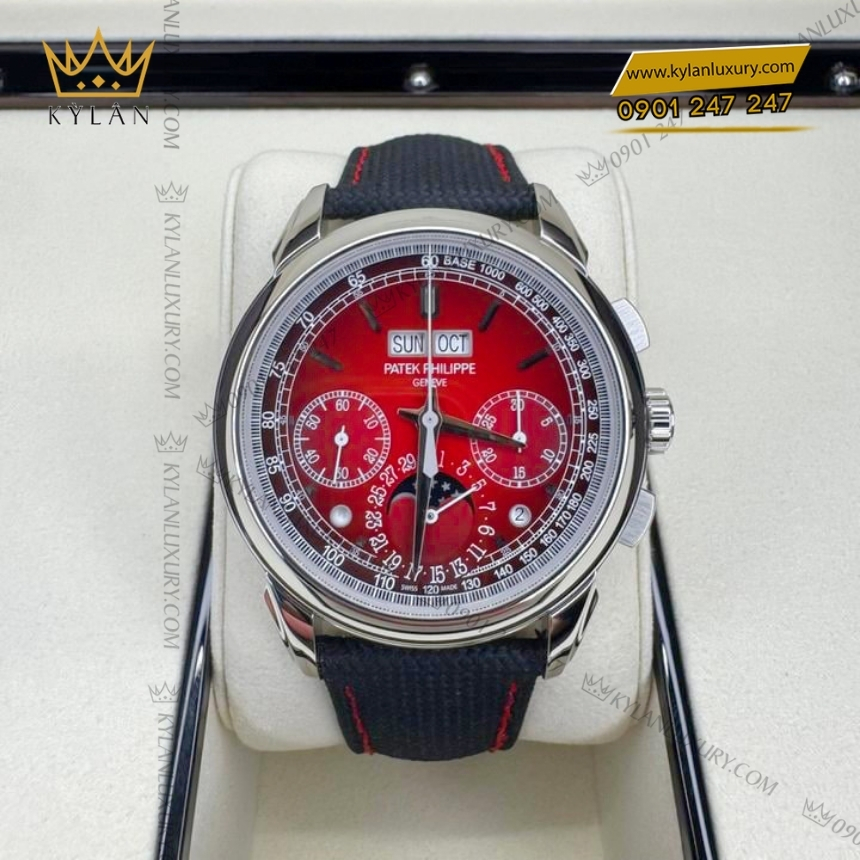 Kỳ Lân Luxury patek philippe 5270p 017 grand complications 5 1 Đồng hồ Patek Philippe Grand Complications mặt số đỏ 5270P-017