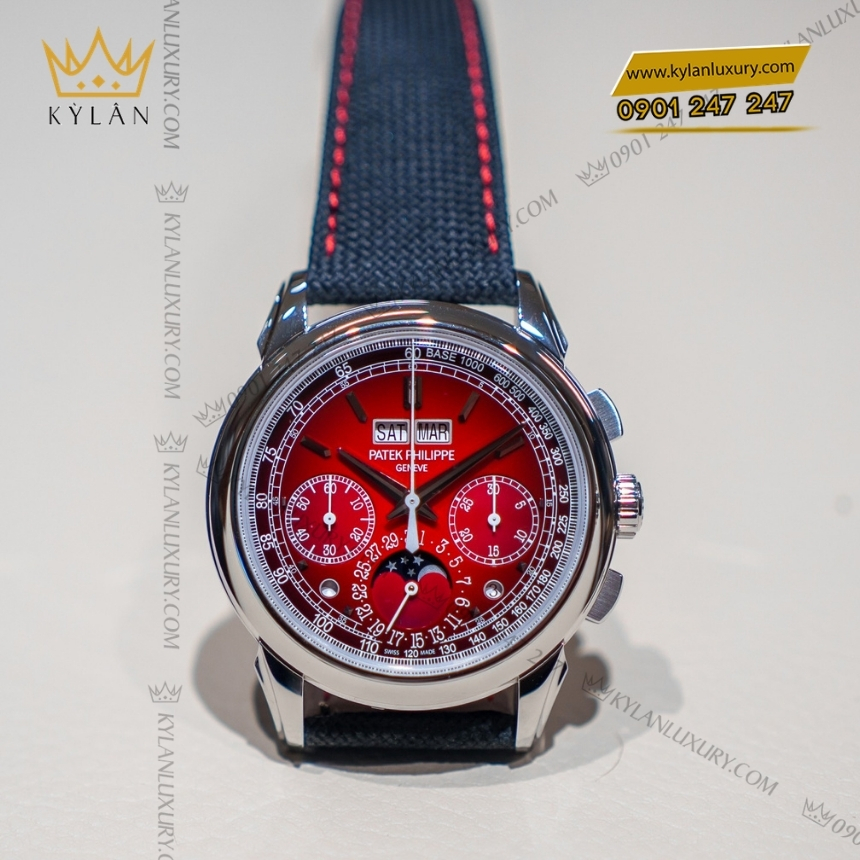 Kỳ Lân Luxury patek philippe 5270p 017 grand complications 8 1 Đồng hồ Patek Philippe Grand Complications mặt số đỏ 5270P-017
