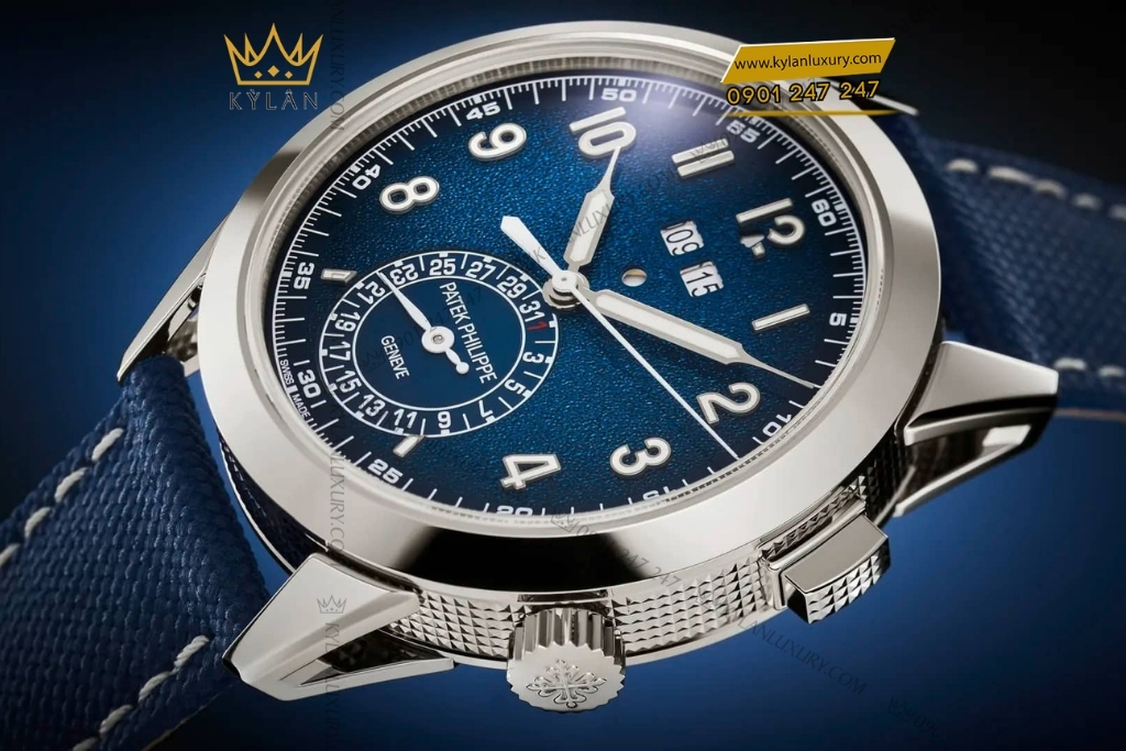 Kỳ Lân Luxury patek philippe 5322g 001 mat xanh navy 6 Đồng hồ Patek Philippe Grand Complications mặt xanh navy 5322G-001