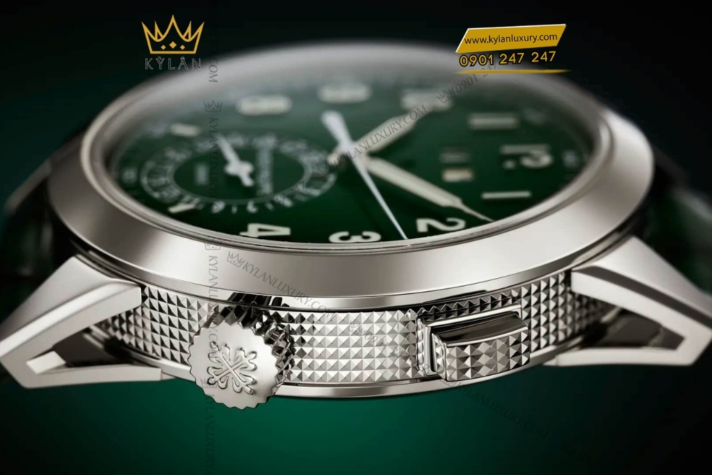 Kỳ Lân Luxury patek philippe 5322g 010 mat xanh la 3 Đồng hồ Patek Philippe Grand Complications mặt xanh lá 5322G-010