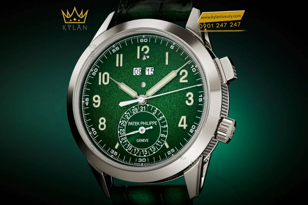 Kỳ Lân Luxury patek philippe 5322g 010 mat xanh la 5 Đồng hồ Patek Philippe Grand Complications mặt xanh lá 5322G-010