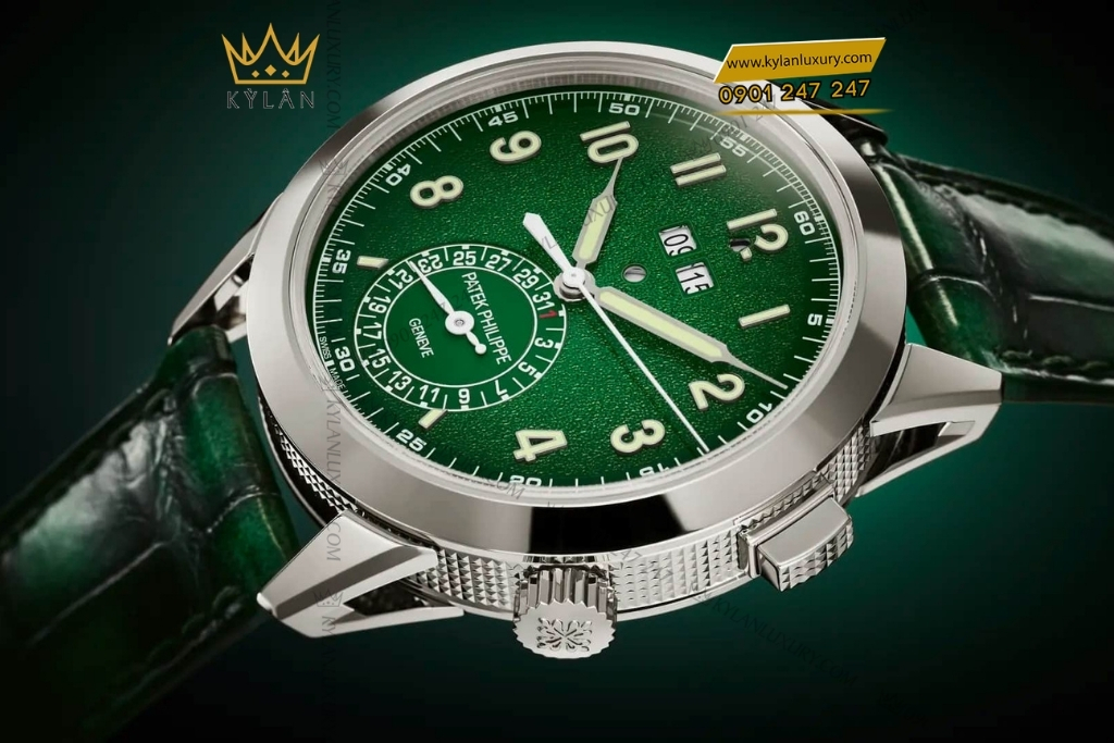 Kỳ Lân Luxury patek philippe 5322g 010 mat xanh la 7 Đồng hồ Patek Philippe Grand Complications mặt xanh lá 5322G-010