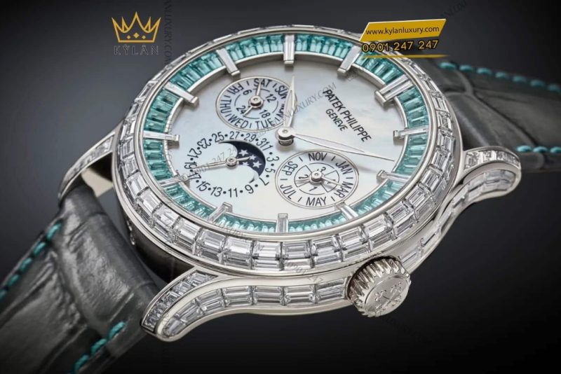 Đồng hồ Patek Philippe xà cừ đá quý xanh 5374/400P-001