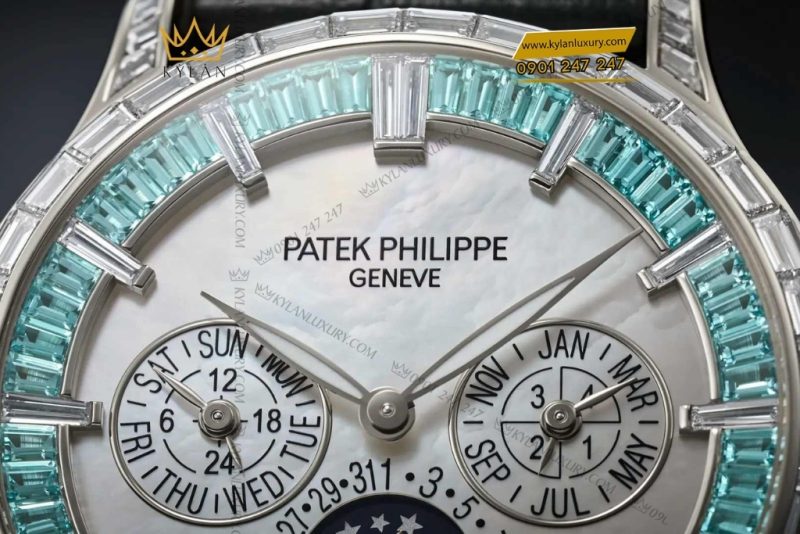 Đồng hồ Patek Philippe xà cừ đá quý xanh 5374/400P-001