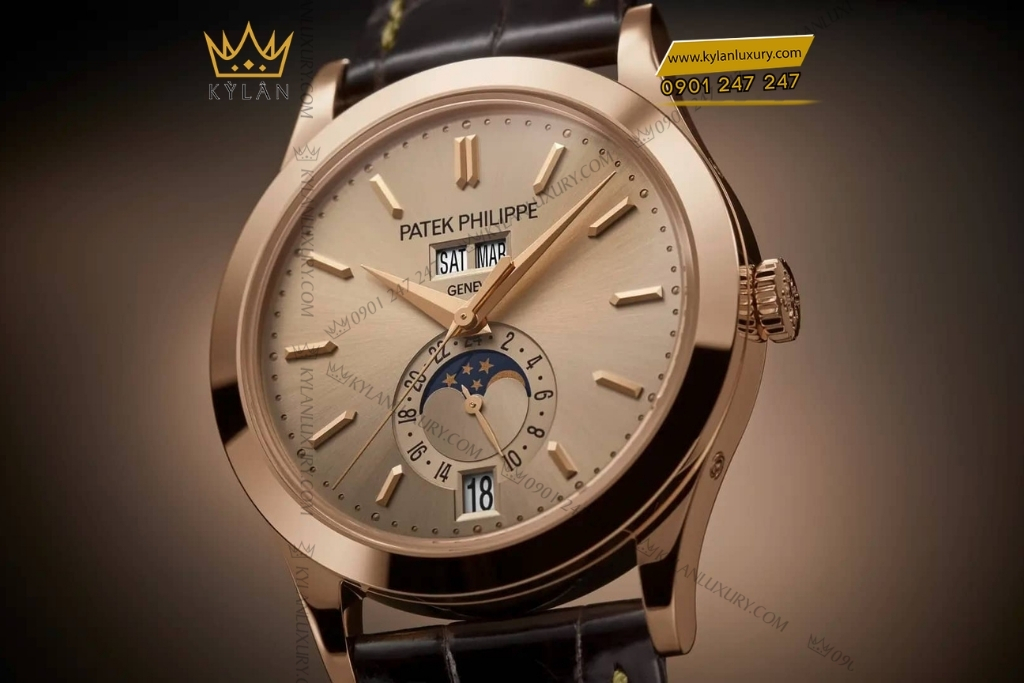Kỳ Lân Luxury patek philippe 5396r 016 mat so sunbrust 7 Đồng hồ Patek Philippe Complications mặt số sunburst 5396R-016