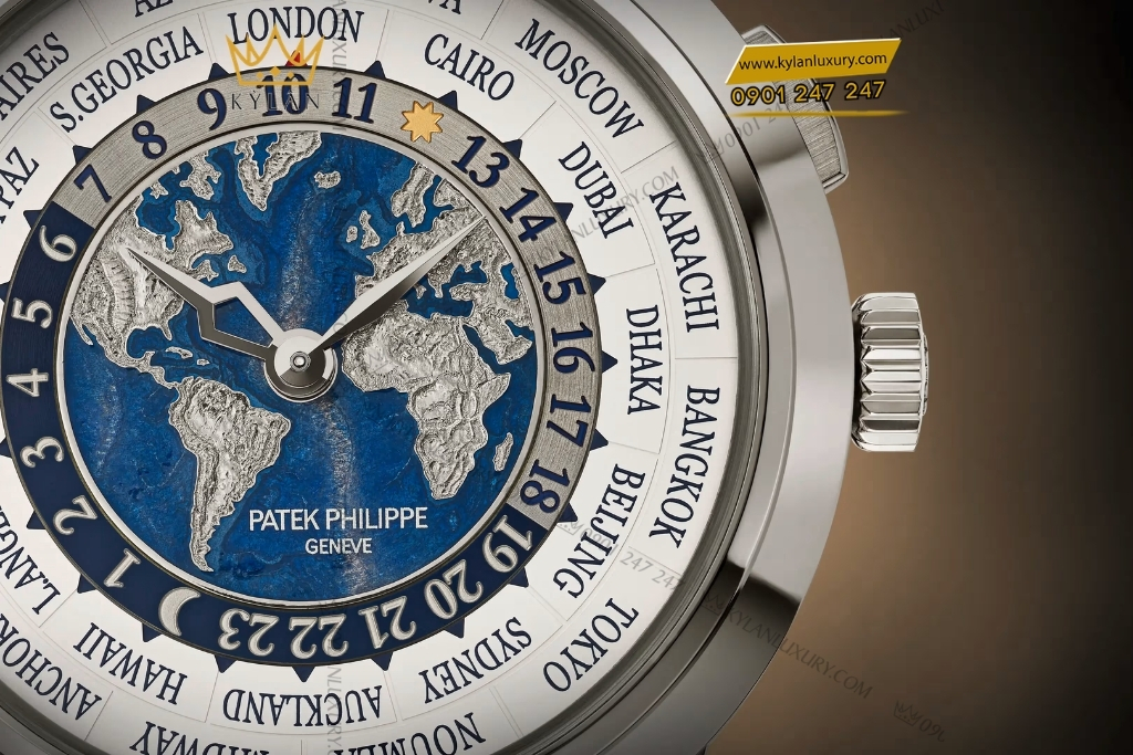Kỳ Lân Luxury patek philippe 5531g 010 planisphere 4 Đồng hồ Patek Philippe mặt số bản đồ 5531G-010