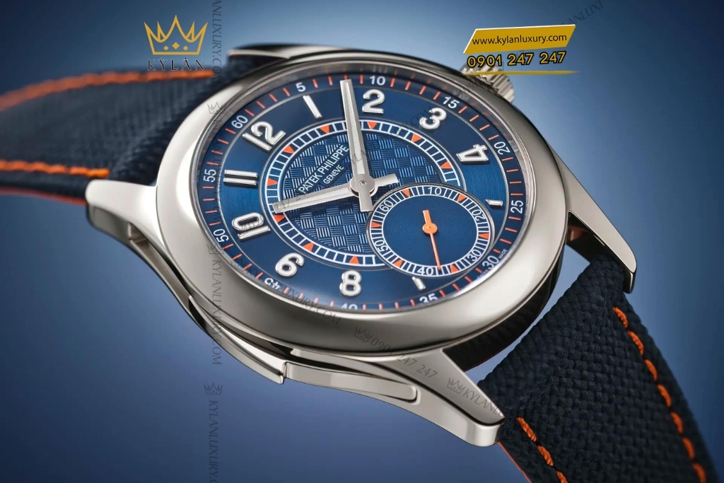 Kỳ Lân Luxury patek philippe 7047g 001 mat xanh navy 4 Đồng hồ Patek Philippe Grand Complications mặt số xanh navy 7047G-001