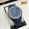 Đồng hồ Patek Philippe Aquanaut Travel Time mặt xanh xám 5164G-001